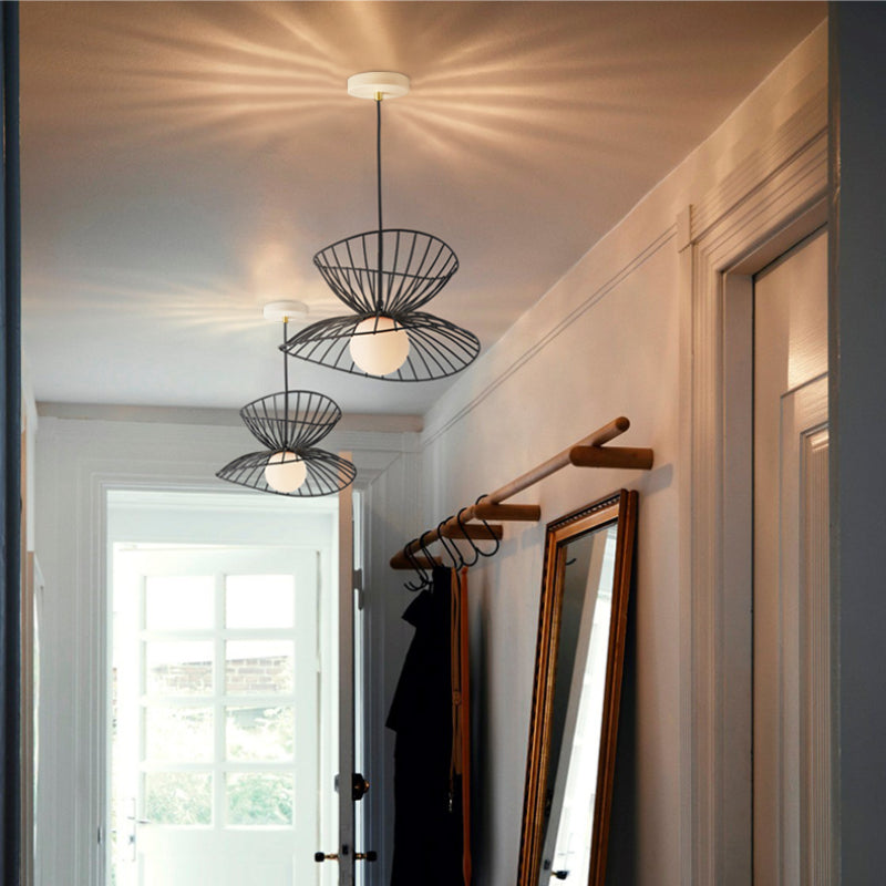 Arisha Industrial LED Pendelleuchte Schwarz/Gold Wohn/Schlaf/Esszimmer Metall
