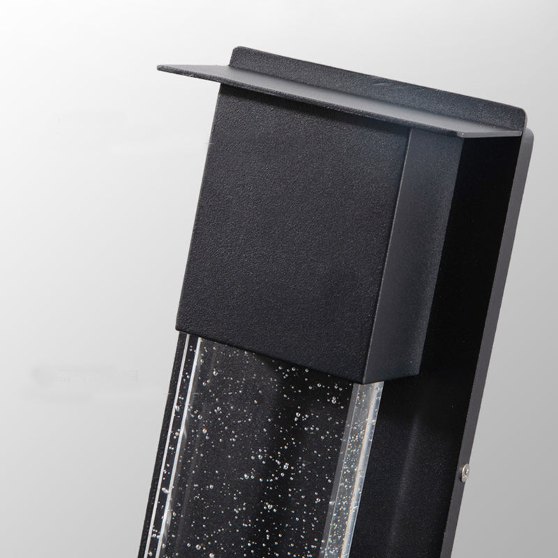 Ray Modern LED Wandleuchte Innen/Außen Gold Rechteckig Wasserdicht Metall