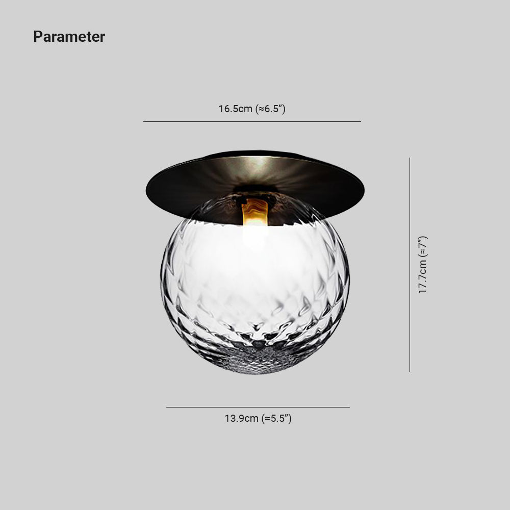 Valentina Modern LED Decken/Wandleuchte Esszimmer Schwarz/Gold Glas