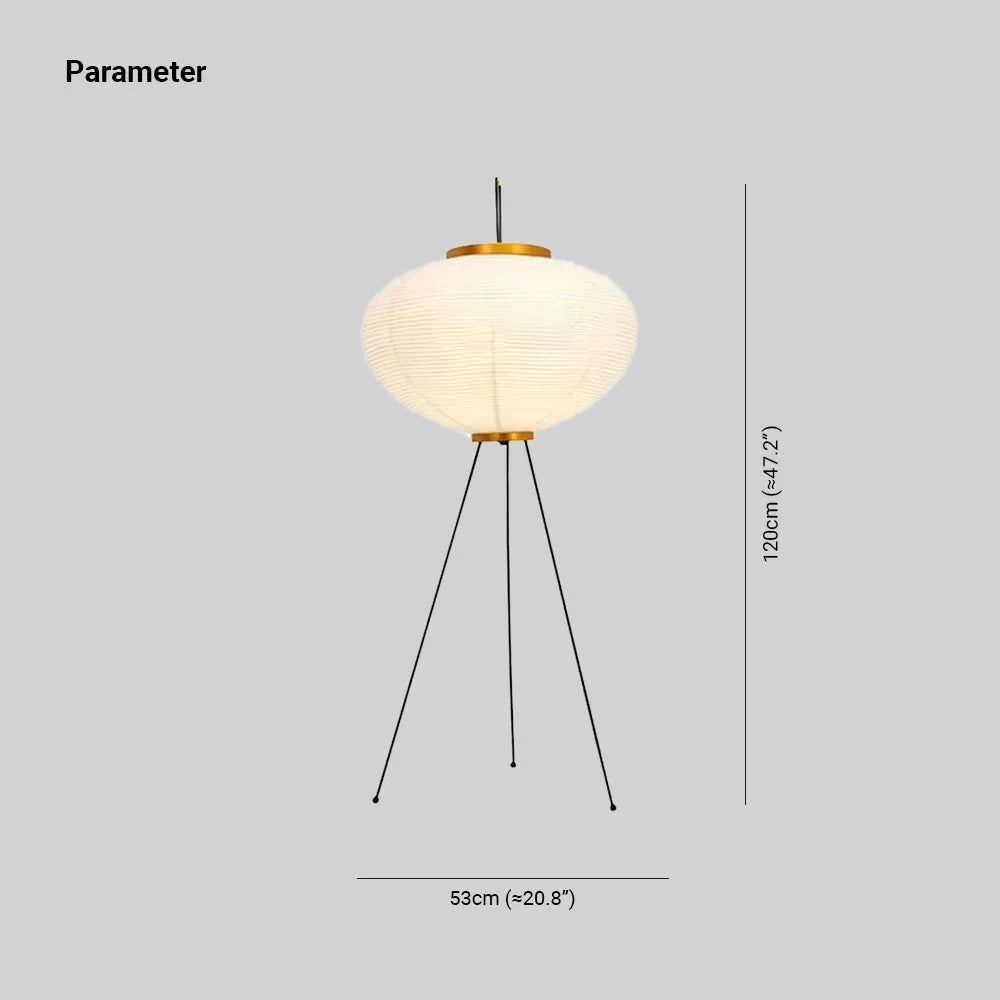Ritta Minimalistische LED Stehleuchte Weiß Schlaf/Esszimmer Metall&Reispapier