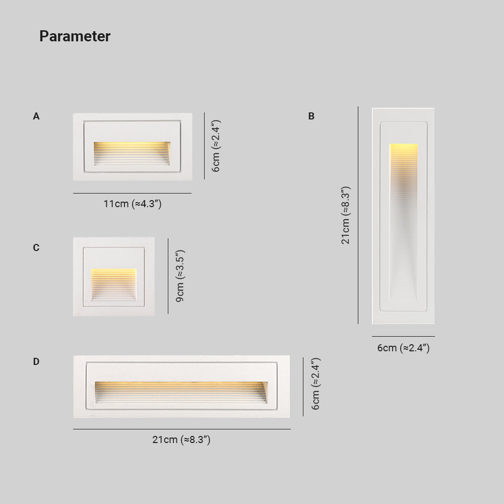 Ray Modern LED Außenwandleuchte Metall Acryl Garten Terrasse