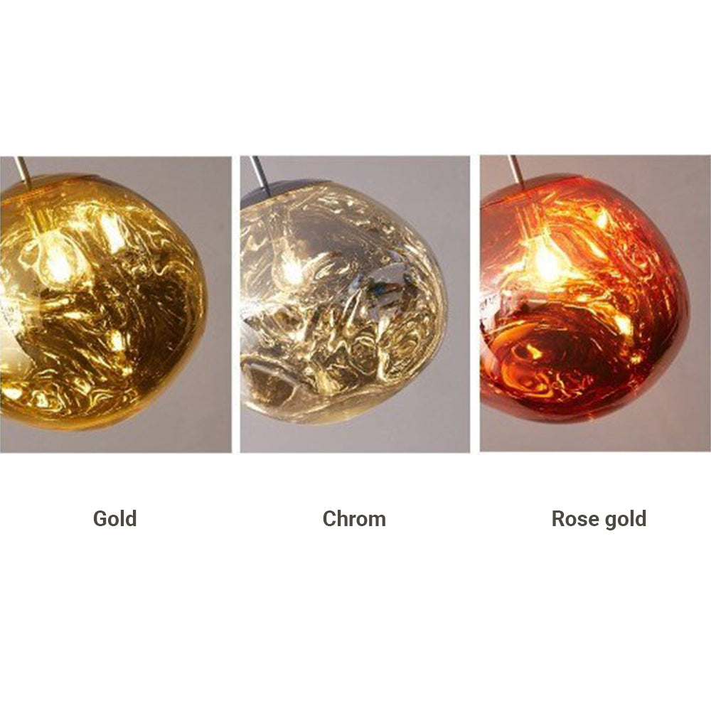 Arisha Modern Kugel LED Pendelleuchte Rosegold/Gold/Chrom Wohn/Schlafzimmer Metall&Acryl