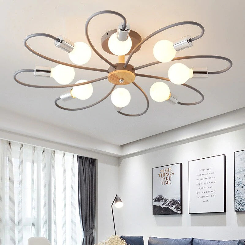 Arisha Arisha LED Deckenleuchte Wohnzimmer/Arbeitszimmer Metall