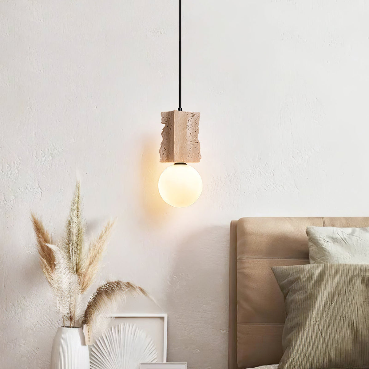 Travertine Raw Edge Pendelleuchte