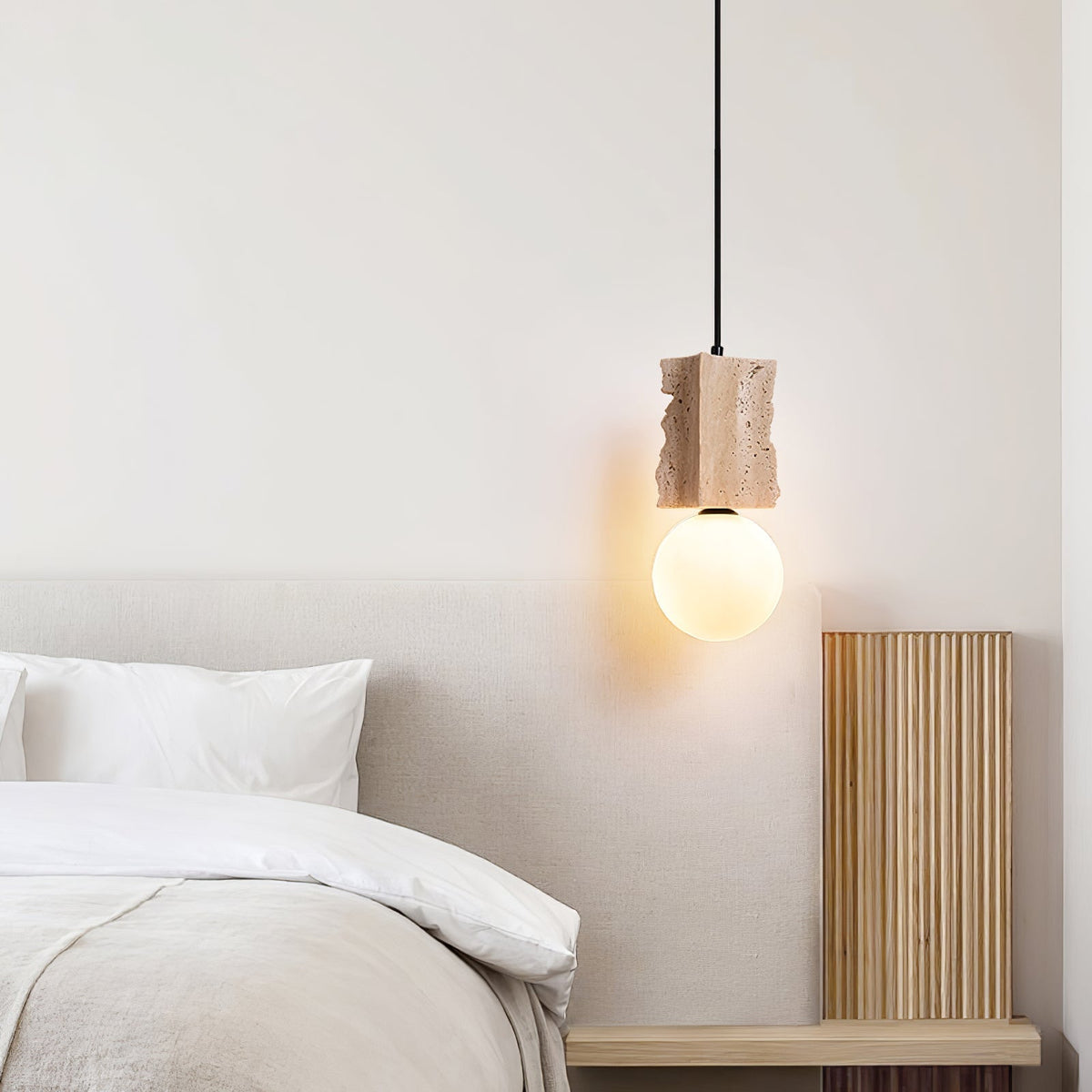 Travertine Raw Edge Pendelleuchte