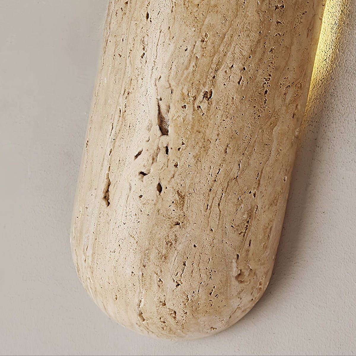 Norerette Rustic Gelber Travertin-Wandleuchte