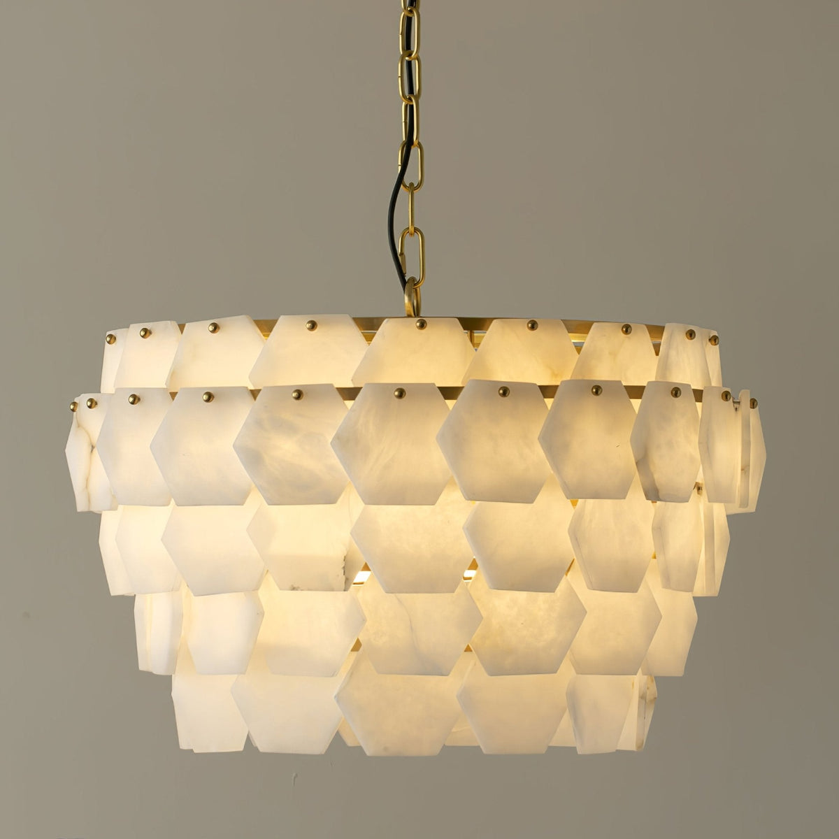 Evenaris Honigwaben-Alabaster-Kronleuchter