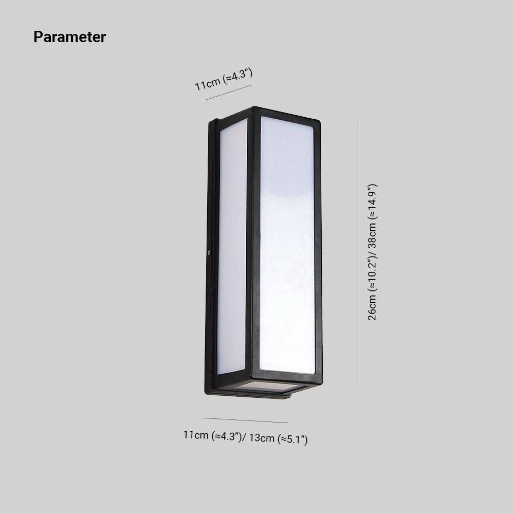 Ray Wasserdichte Außen-Wandleuchte Wandlampe mit warmweißem LED-Licht
