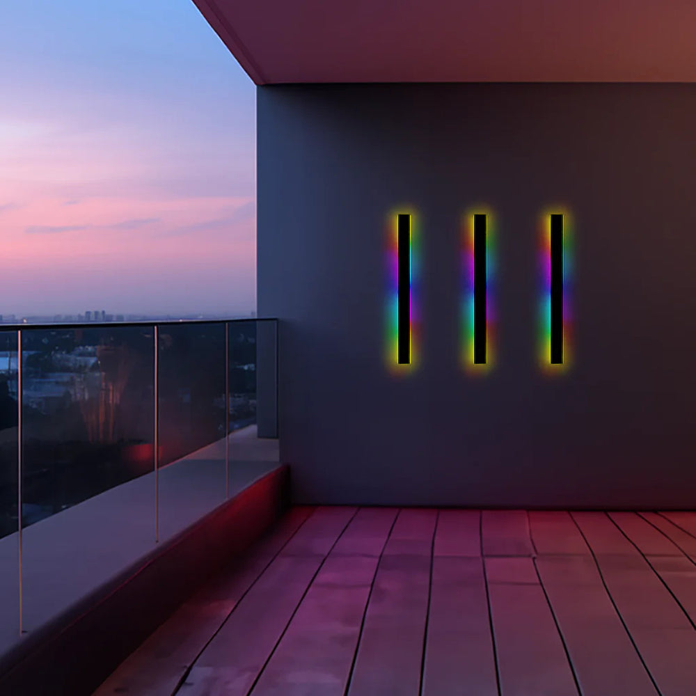 Arisha Minimalistische Wasserdichte LED Außenwandleuchte Schwarz Garten Korridor