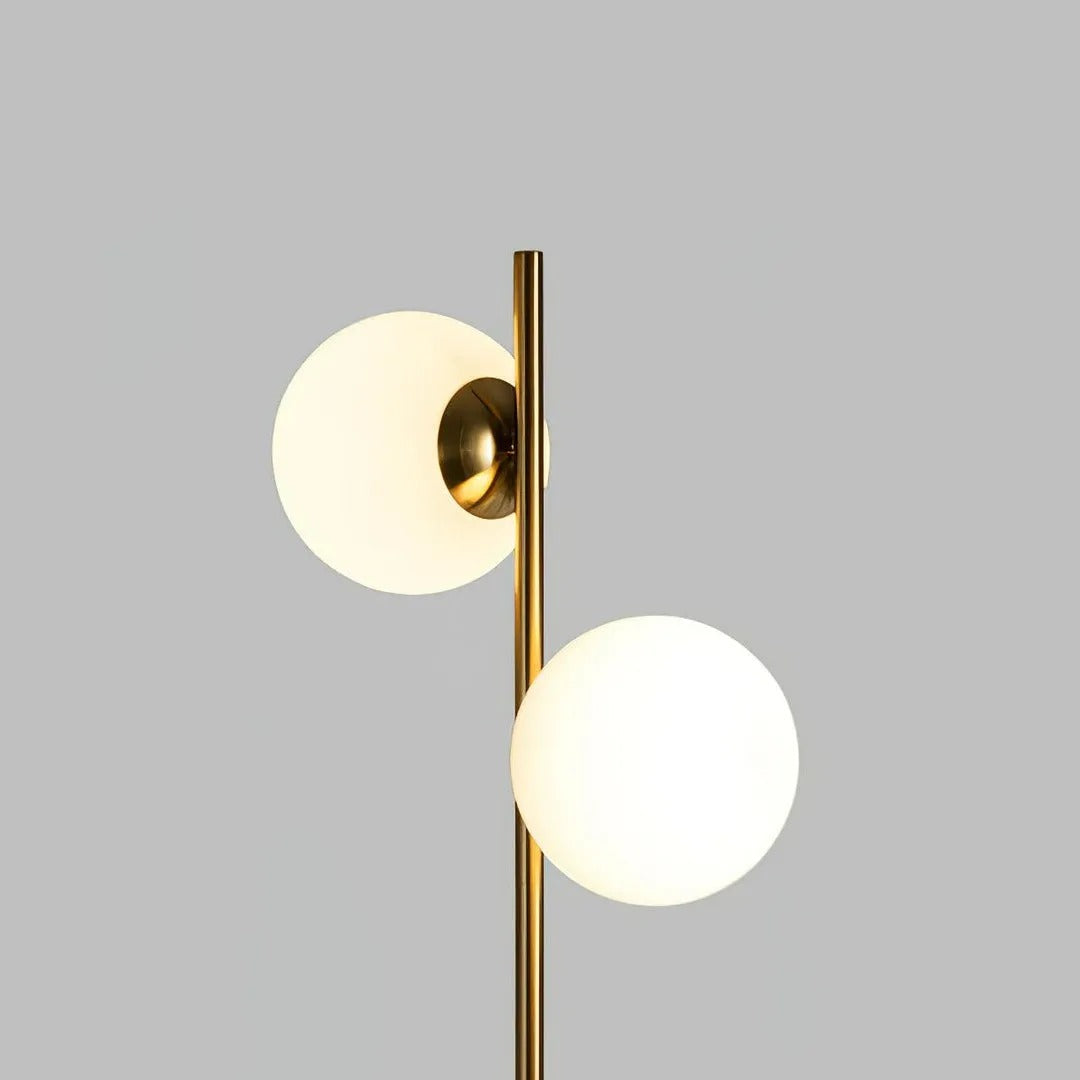 Valentina Moderne LED Stehleuchte Weiß/Gold Wohnzimmer/Schlafzimmer