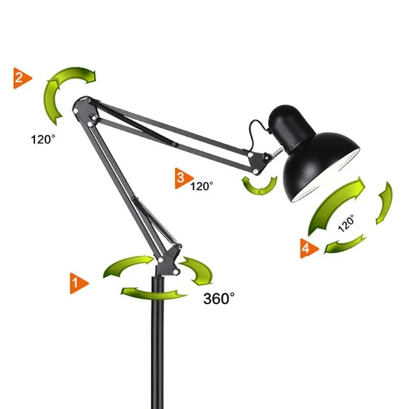Valentina Moderne LED Stehlampe Wohnzimmer/Schlafzimmer Schwarz/Weiß