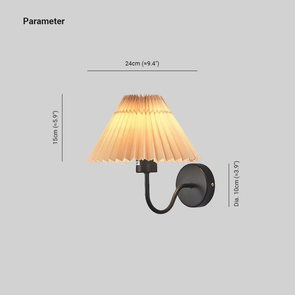 Arisha Vintage LED Innenwandleuchte Schwarz Metall Schlafzimmer