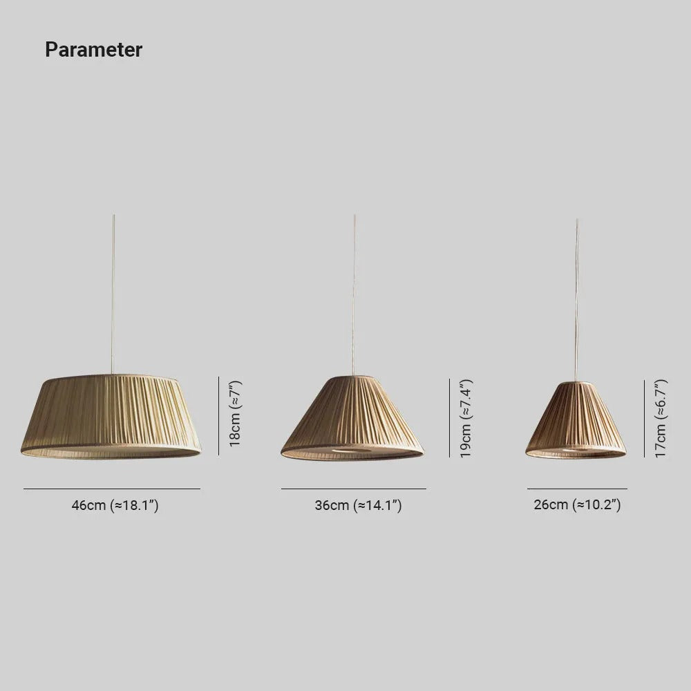 Ritta Modern LED Pendelleuchte Innen Esstisch/Schlaf/wohnzimmer Metall&Stoff S/M/L
