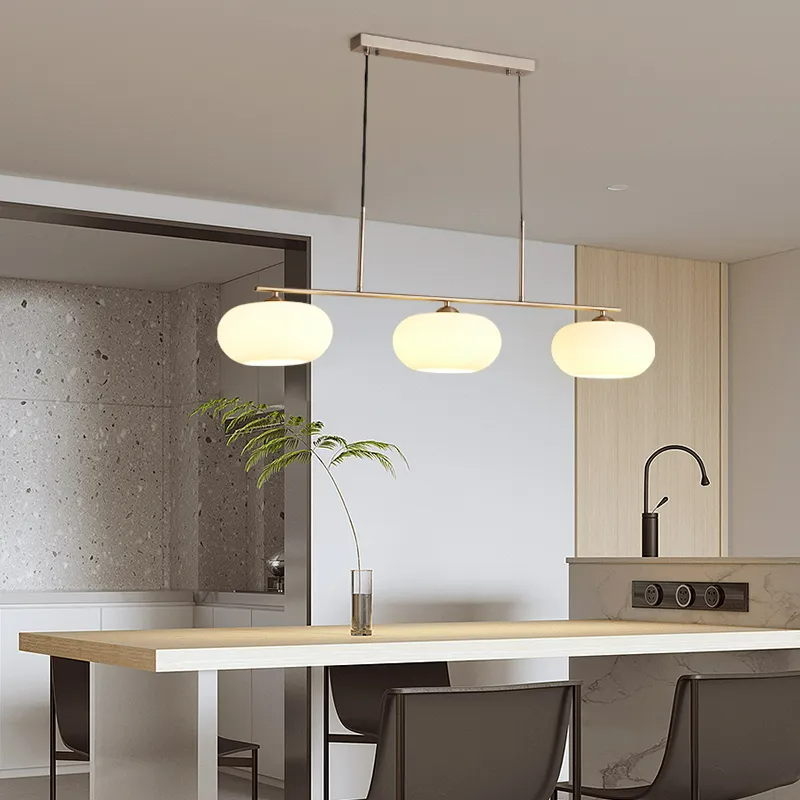 Candy Cremefarbene Cluster-Pendelleuchte 3-Flammig