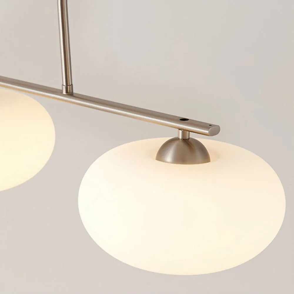 Candy Cremefarbene Cluster-Pendelleuchte 3-Flammig