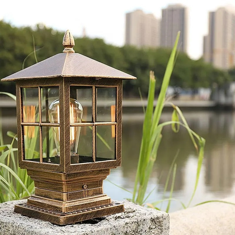 Silva Modern LED Außenleuchte Metall Glas Garten Flur