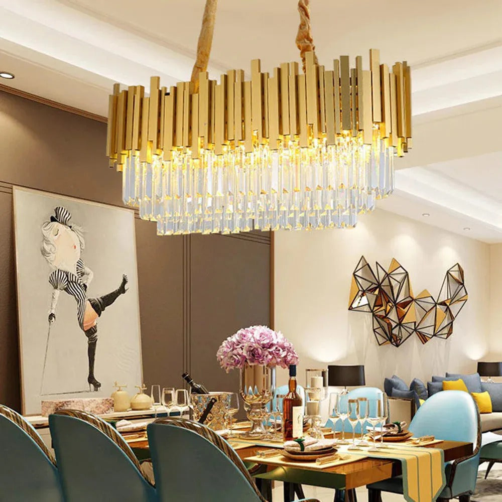 Kristy Nordic Postmodern Luxury Gold KirstyKronleuchter für Esszimmer & Wohnzimmer