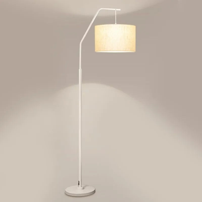 Arisha Modern Stehleuchte Cylinder, 6 Farben, Wohnzimmer, Metall Stoff
