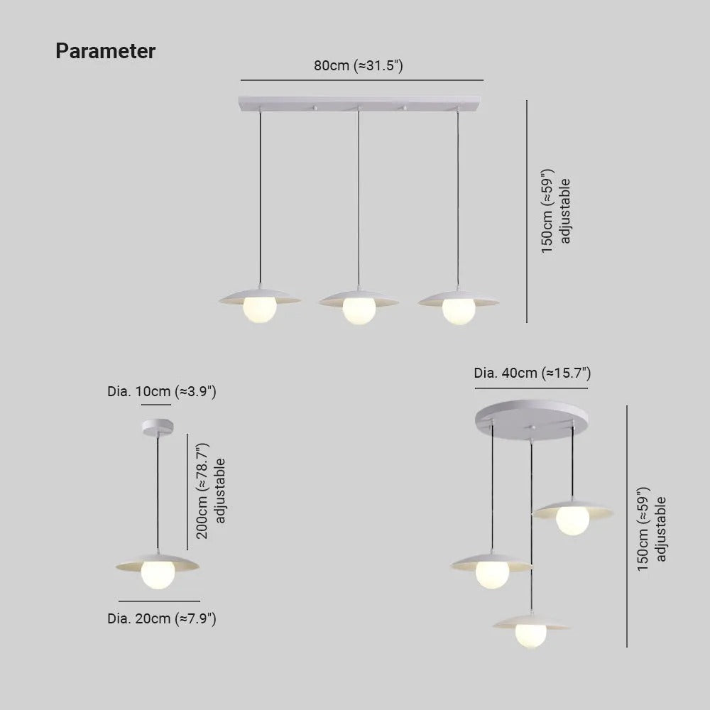 Valentina Moderne LED Pendelleuchte Metall Esszimmer/Schlafzimmer