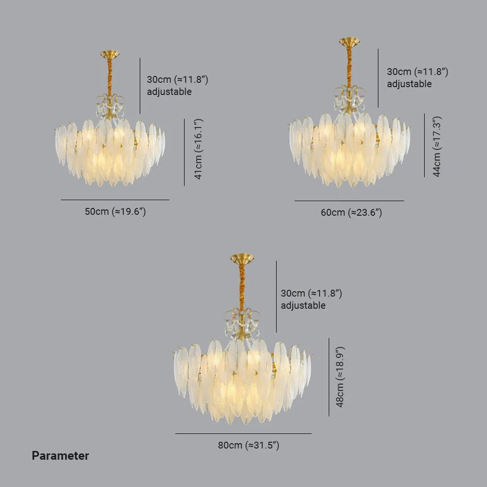 Kristy Modern LED Kronleuchter Weiß Glas/Metall Ess/Schlafzimmer