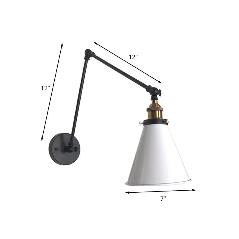 Silva Modern Wandleuchte Verstellbar, 2 Farben, Wohnzimmer, Metall