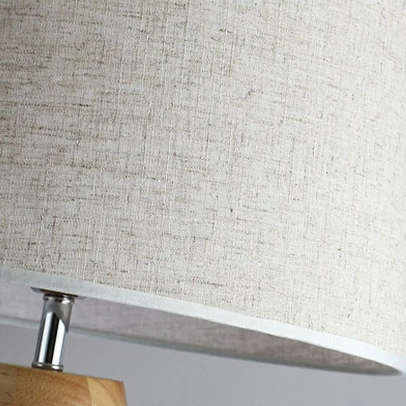 Muto Moderne LED Stehlampe Weiß Wohnzimmer/Schlafzimmer Holz/Stoff