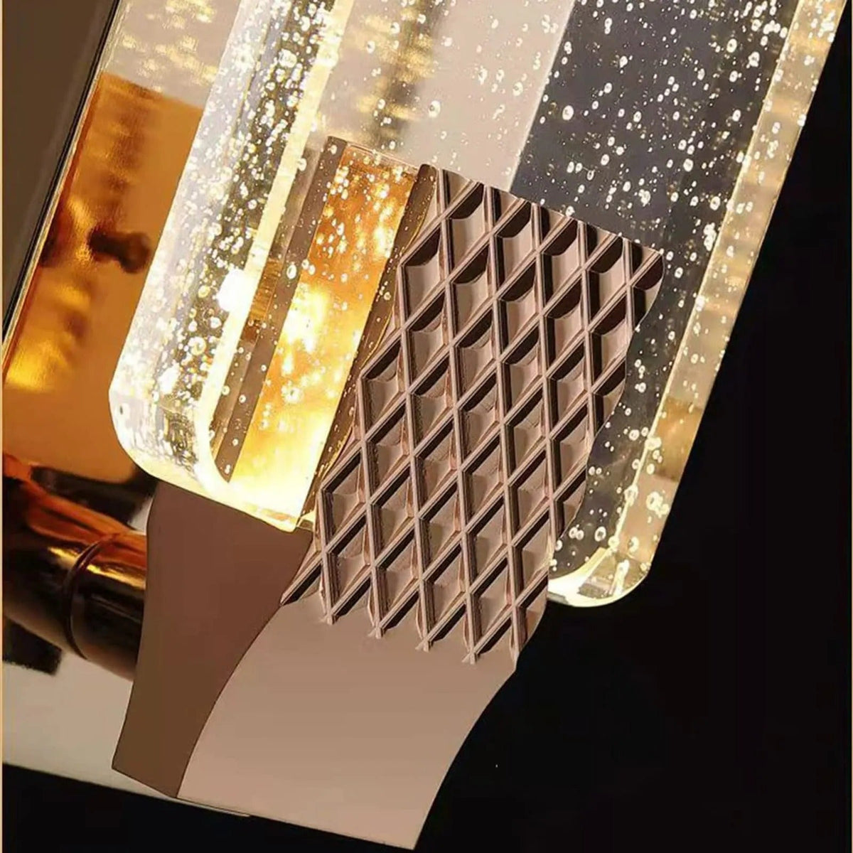 Kristy Modern Innenwandleuchte Metall/Glas Wohnzimmer/Esszimmer