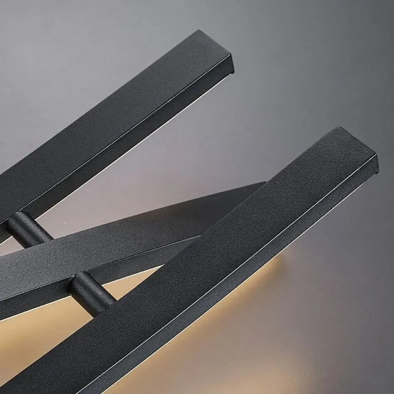 Arisha Modern LED Pendelleuchte Schwarz, Wohn/Esszimmer, Metall