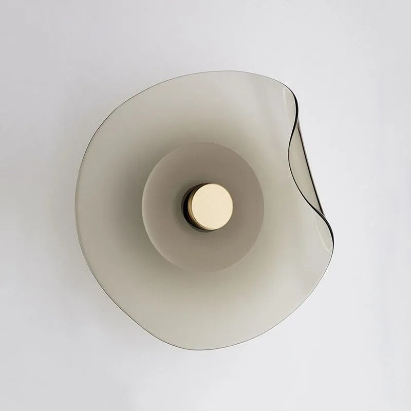 Arisha Wandleuchte, 2 FarbenInnen Schlaf/Wohnzimmer Metall/Glas