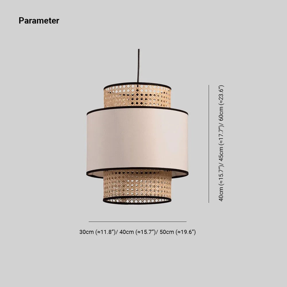 Ritta Pendelleuchte, Beige, Durchmesser 30/40/50cm