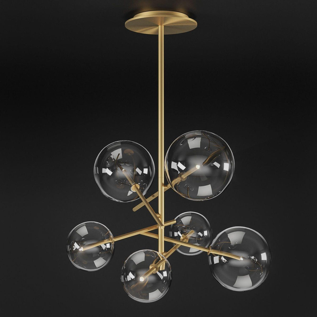 Aveno Kronleuchter LED Kristall transparent