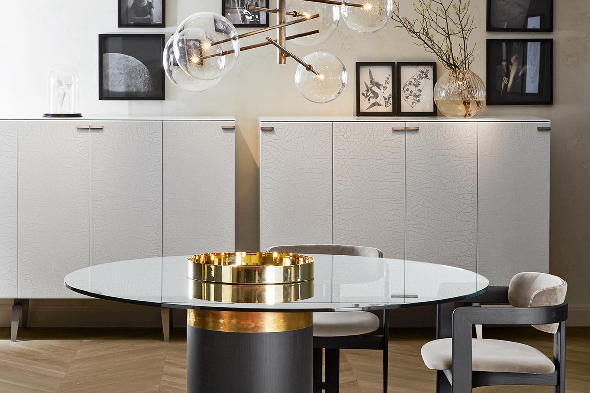 Aveno Kronleuchter LED Kristall transparent