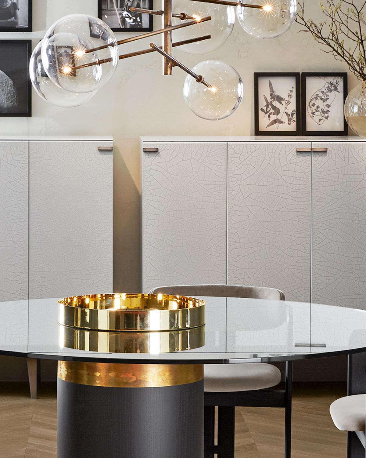 Aveno Kronleuchter LED Kristall transparent