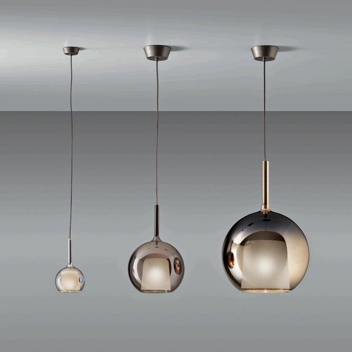 Lioranira Pendelleuchte Rauchglas Transparent Rund