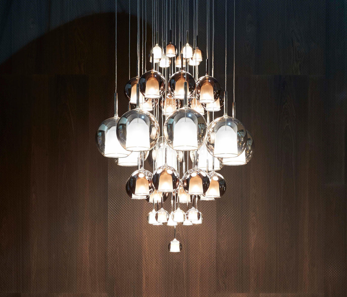 Lioranira Pendelleuchte Rauchglas Transparent Rund