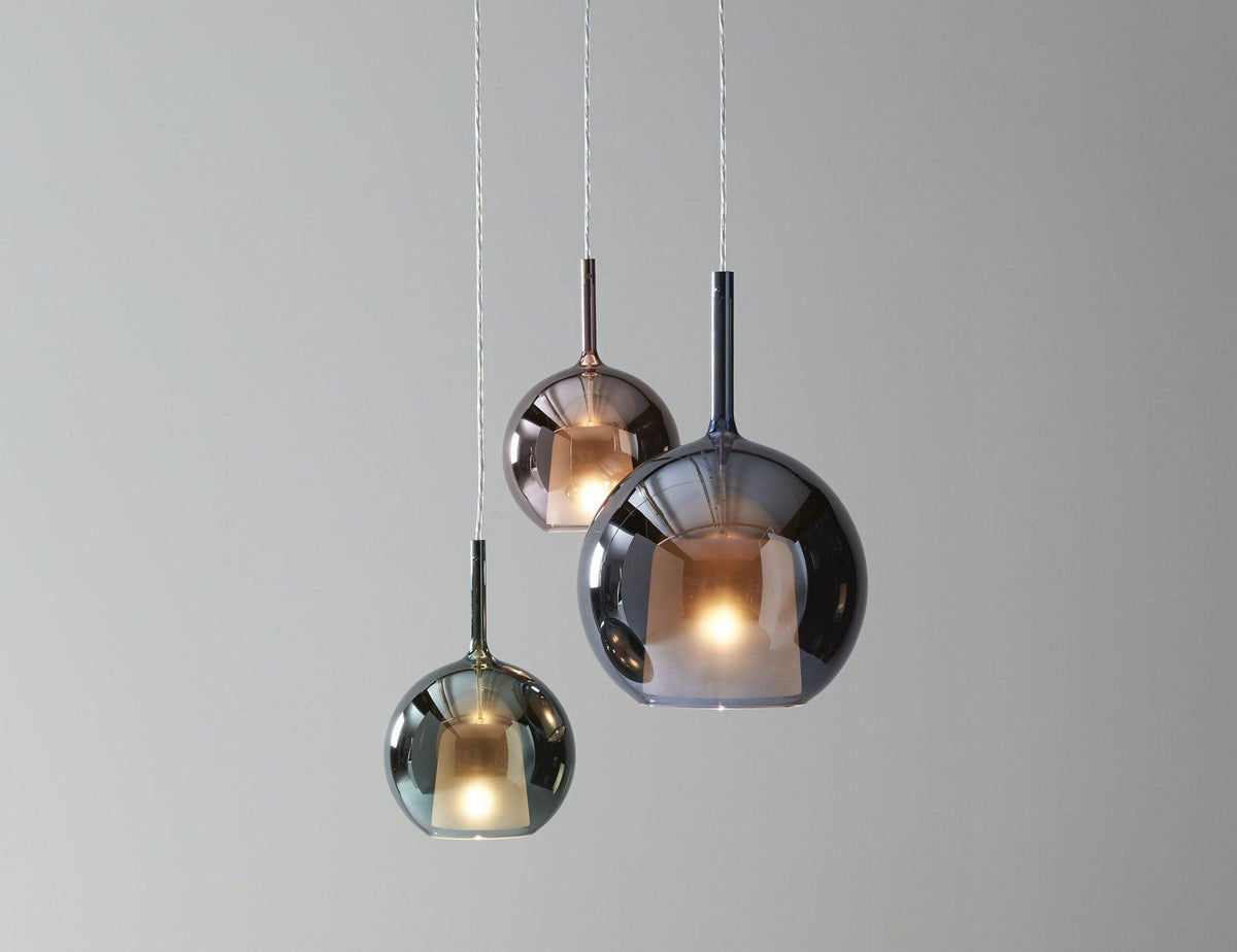 Lioranira Pendelleuchte Rauchglas Transparent Rund
