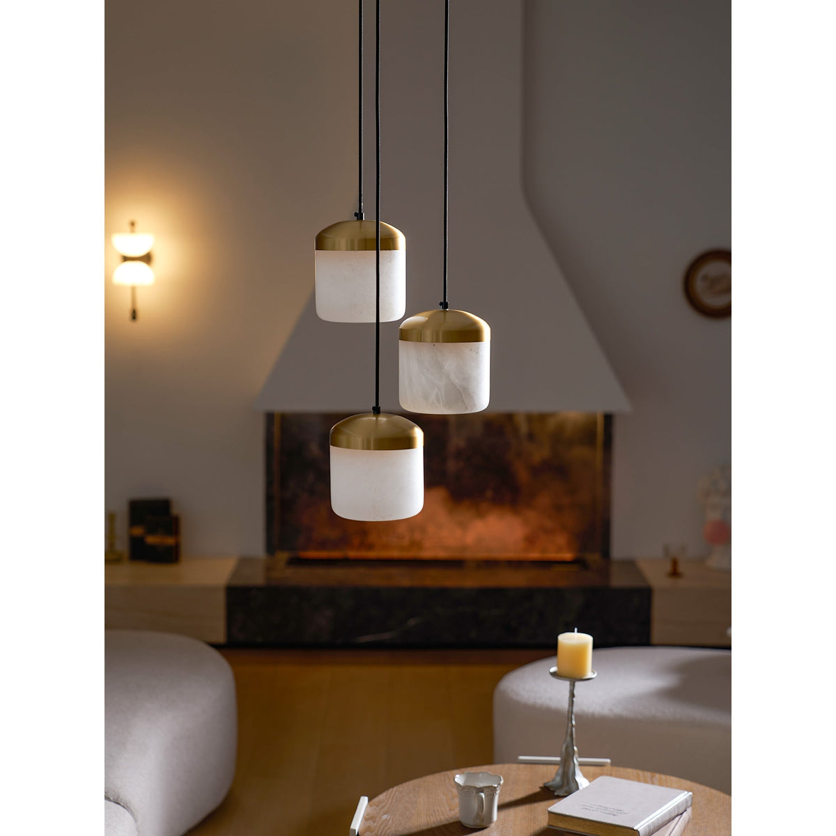 Arquesian Alabaster Pendelleuchte