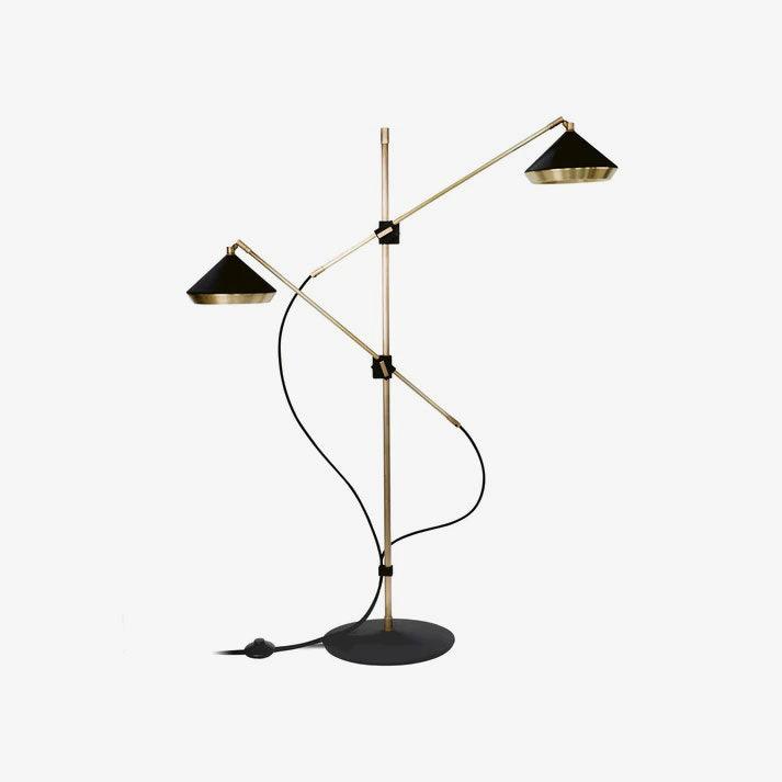 Mylirir Art Deco Messing-Stehleuchte