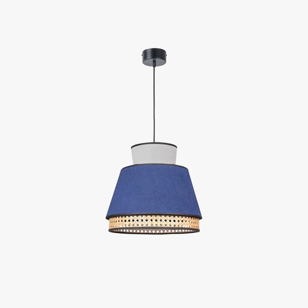 Ritta Rattan Pendelleuchte, 2 Stil Bauernhaus