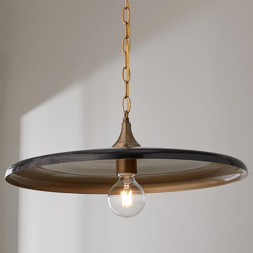 Silva Vintage Metall Pendelleuchte Weiß/Schwarz/Gold Wohnzimmer
