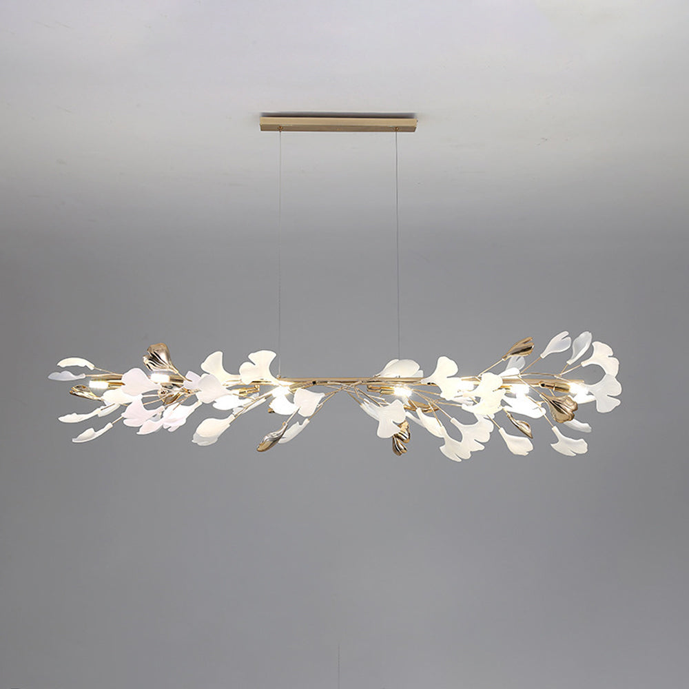 Olivia Modern LED Kronleuchter Blumen Wohn/Esszimmer Gold Metall