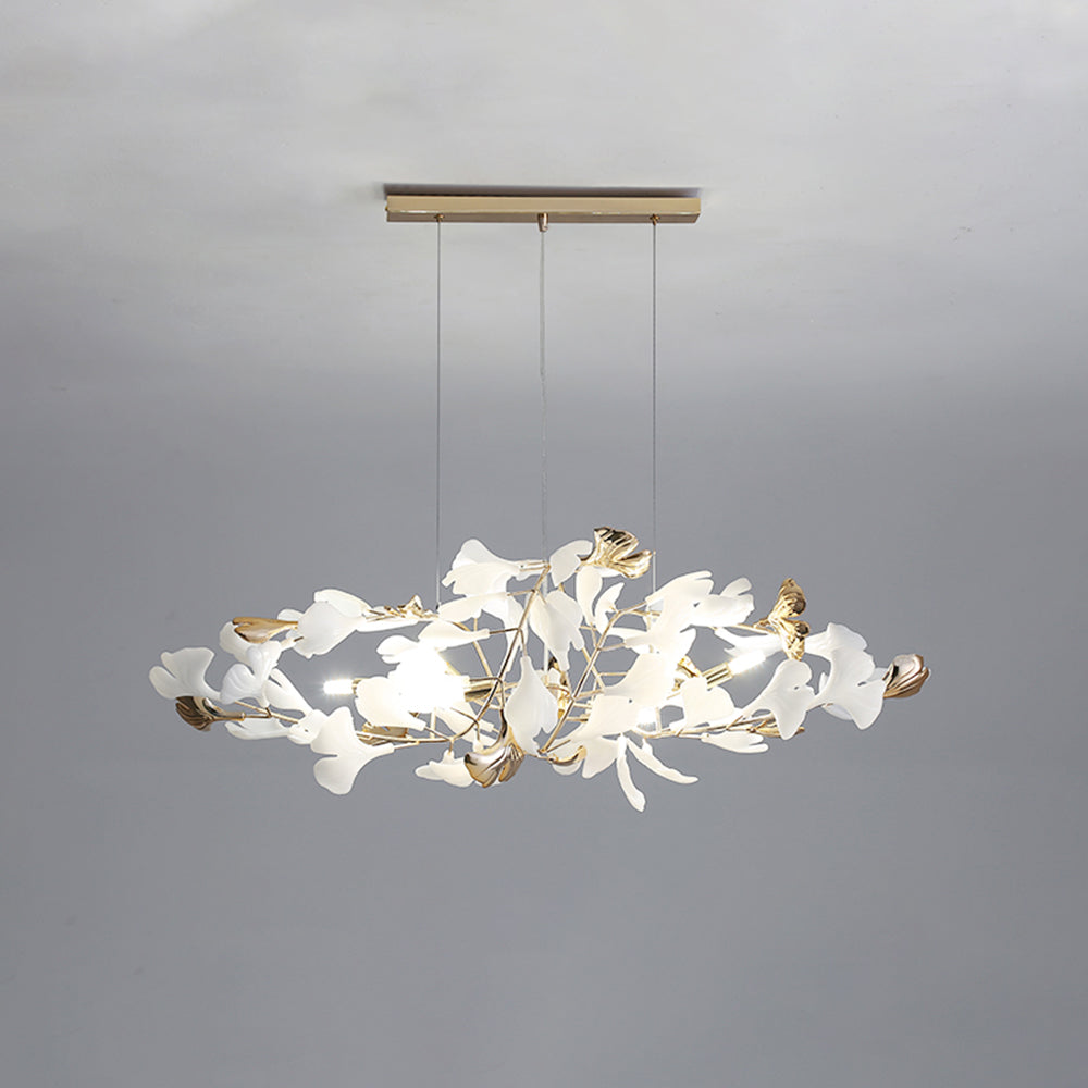 Olivia Modern LED Pendelleuchte Gold Schlaf/Wohnzimmer Keramik