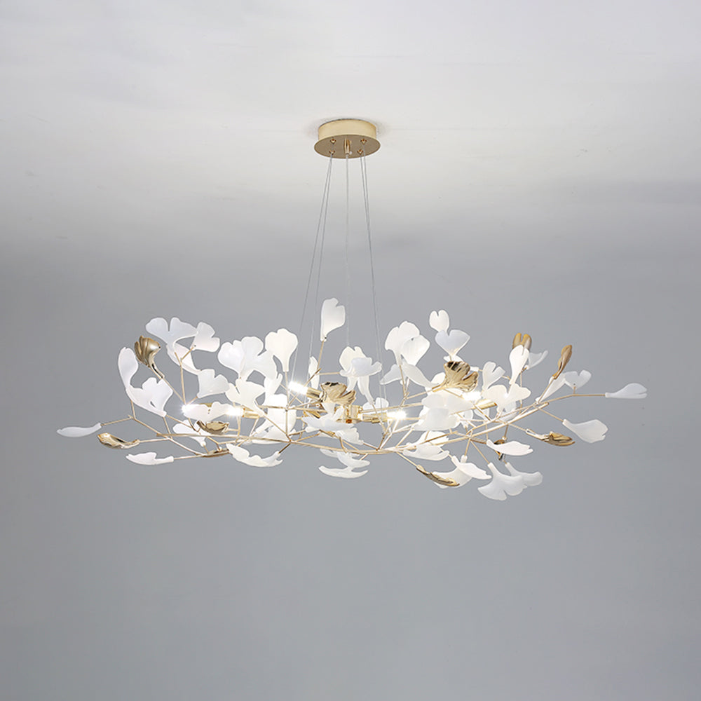 Olivia Modern LED Pendelleuchte Gold Schlaf/Wohnzimmer Keramik