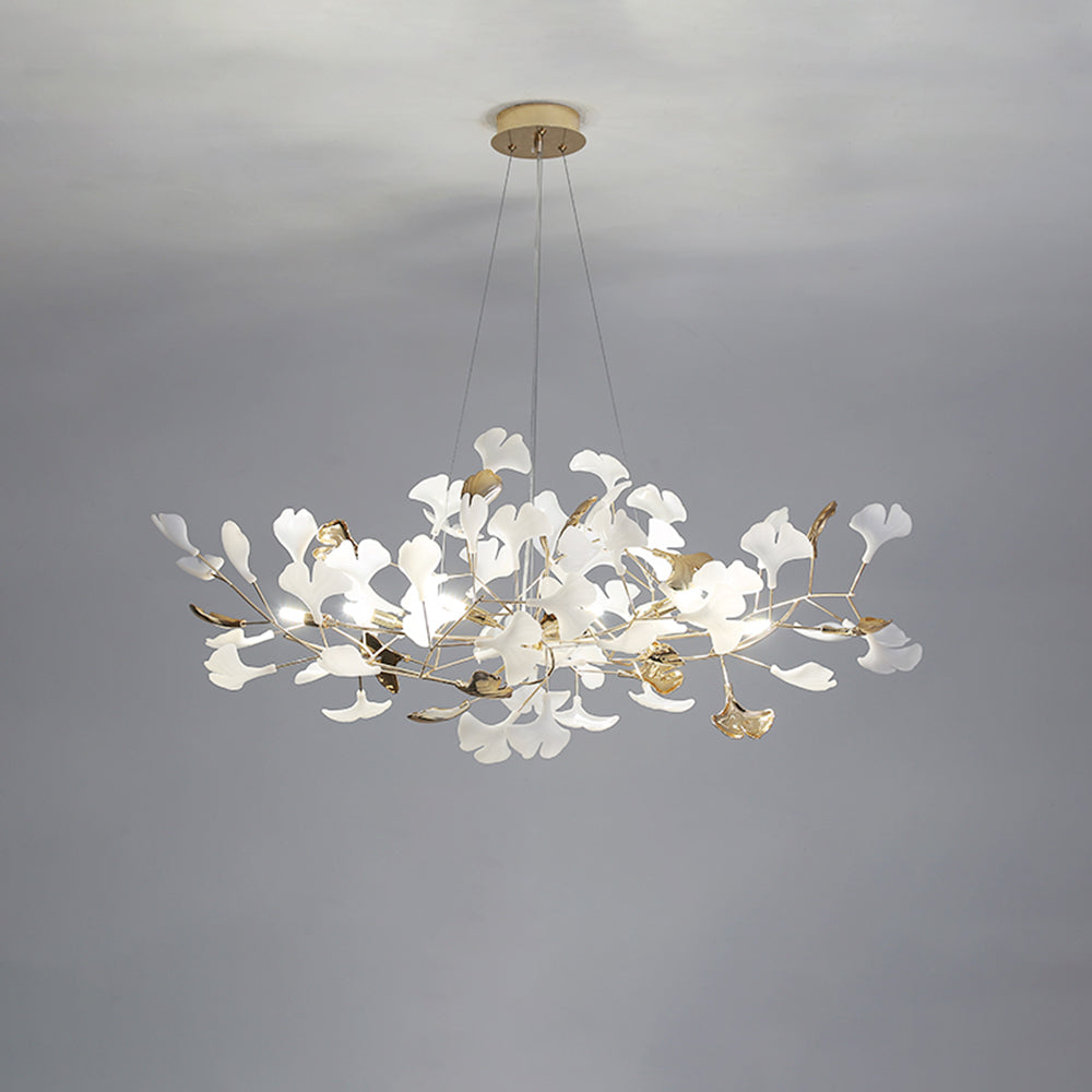 Olivia Modern LED Pendelleuchte Gold Schlaf/Wohnzimmer Keramik