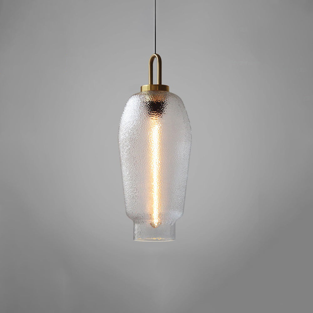 Valentina Minimalistische Metall/Glas Pendelleuchte, Wohnzimmer, LED