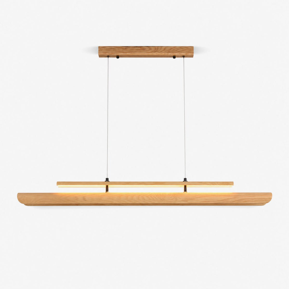 Lignelle lineare Pendelleuchte aus Holz