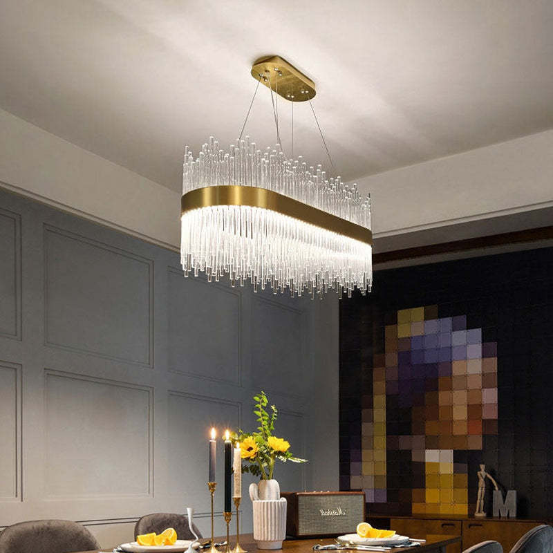 Kristy Modern LED Kronleuchter Dimmbar Wohnzimmer/Schlafzimmer Kristall